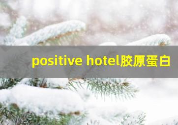 positive hotel胶原蛋白